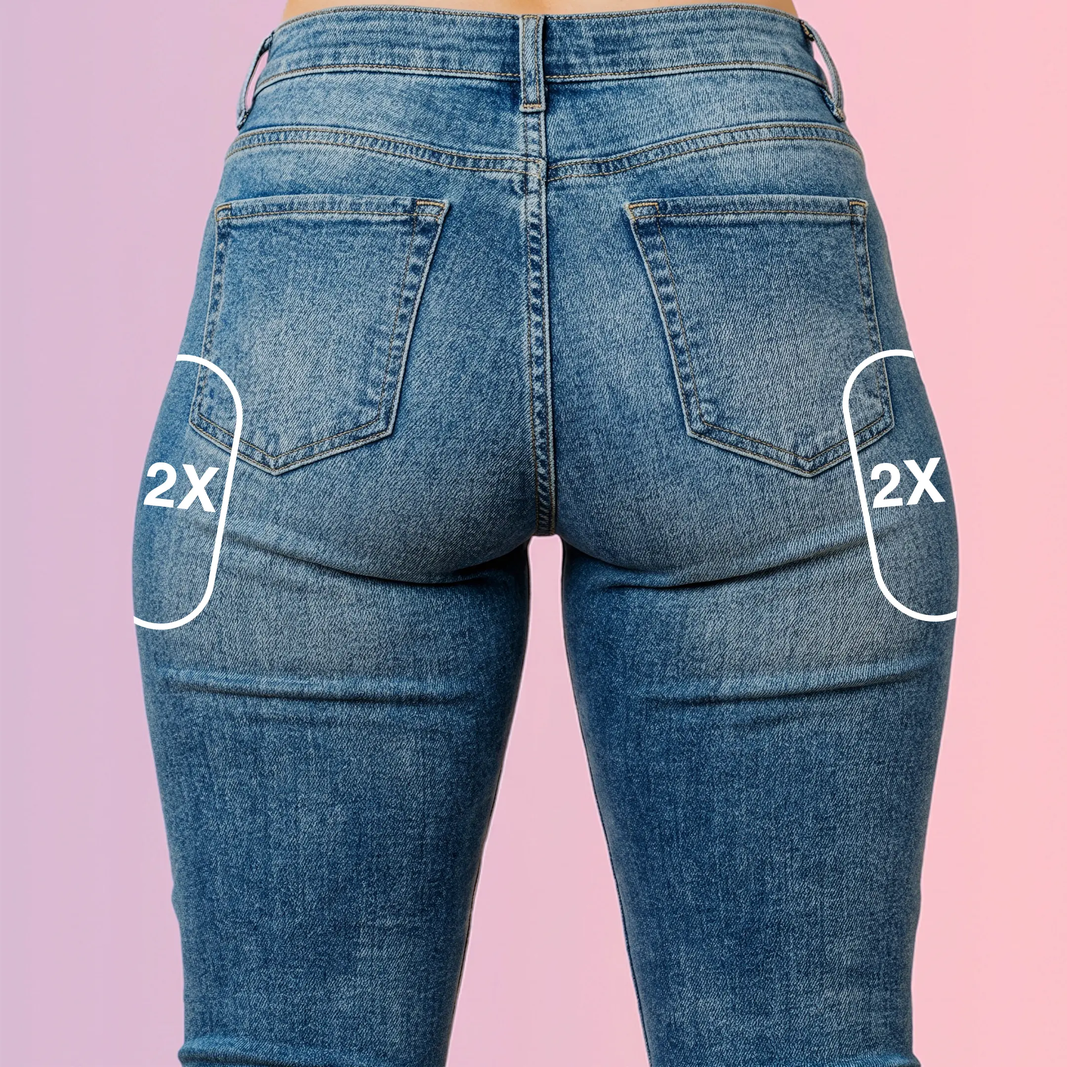 Illustration highlighting the outer thigh treatment areas